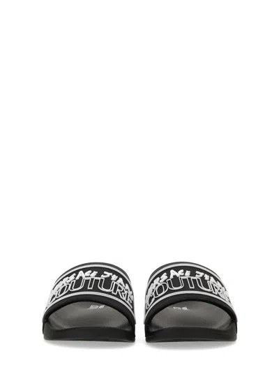 Versace Jeans Couture Slide Sandal With Logo