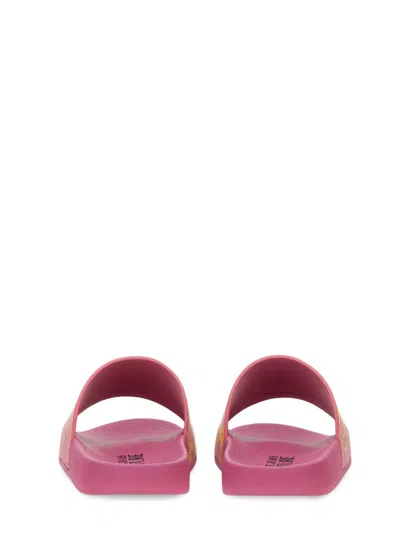 Versace Jeans Couture Slide Sandal With Logo