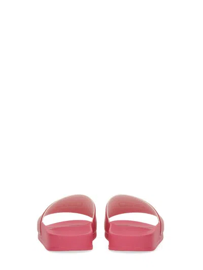 Msgm Slide Sandal With Logo