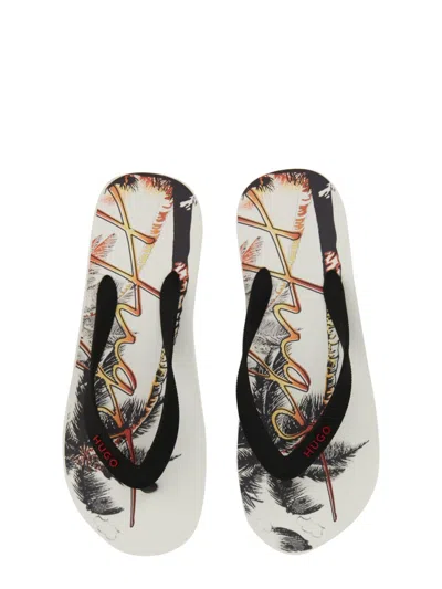 Hugo Boss Hugo Slide Sandal With Print
