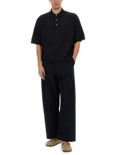 Studio Nicholson Tailored Trousers Featuring Pockets In Black