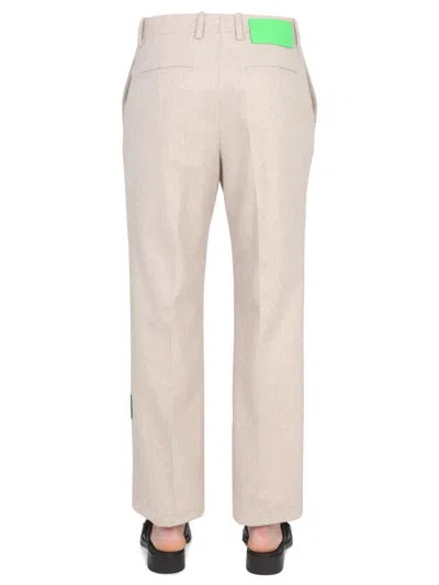 Off-white Slim Fit Pants In Brown