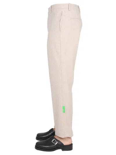 Off-white Slim Fit Pants In Brown