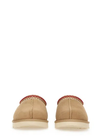 Ugg Tasman Ii Braided-trim Sheepskin Slippers In Brown