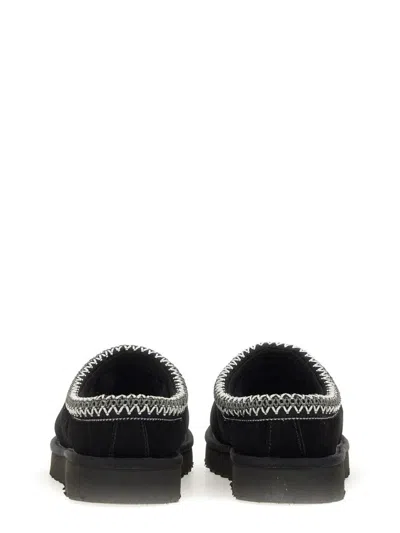 Ugg Tasman Slip-on Shearling Flat Mules In Black