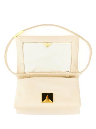 Marni Small Prism Bag In Neutral