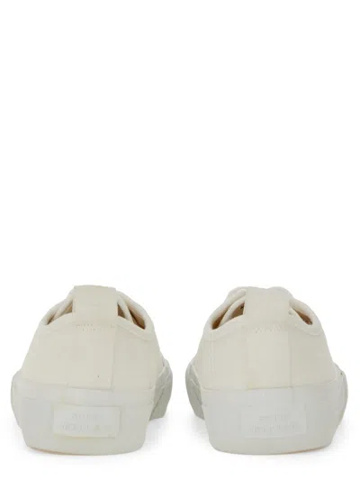 Studio Nicholson Canvas Sneakers With Pull Tab And Rubber Sole In White