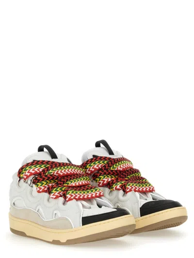 Lanvin 'curb' Sneakers With Multicolor Laces