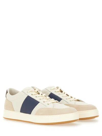 Hogan Multicolor Suede And Leather Sneakers H668 In Neutral