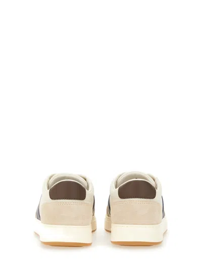 Hogan Multicolor Suede And Leather Sneakers H668 In Neutral