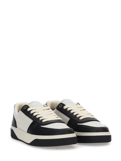 Represent Initial Leather Low-top Sneakers In Black