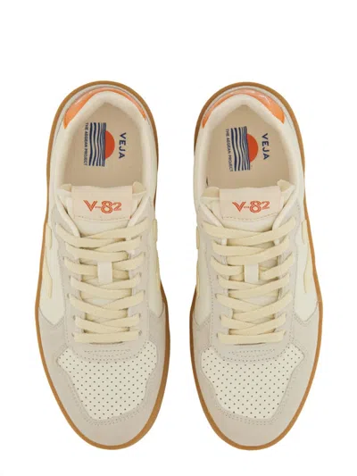Veja Sneaker V82 Natural V Beig Talon Naranja In Brown