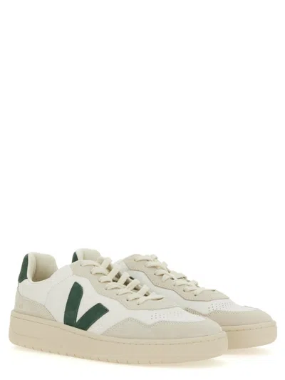 Veja V-90 Vd2003845b Sneakers Mens White Leather Trainers Shoes Ver021 In Neutral