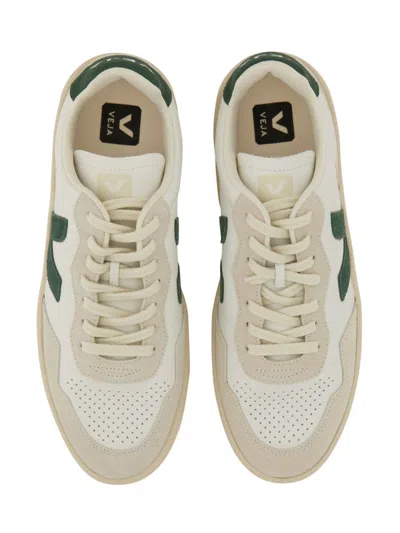 Veja V-90 Vd2003845b Sneakers Mens White Leather Trainers Shoes Ver021 In Neutral