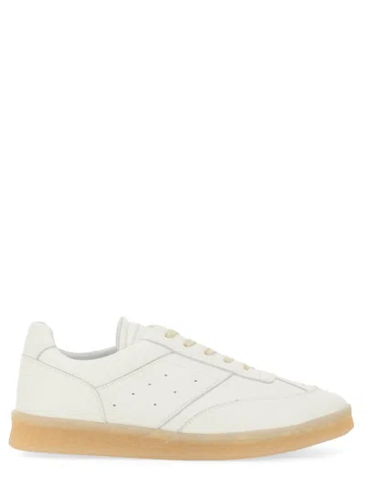 Mm6 Maison Margiela Leather Low-top Sneakers Perforated Silhouette