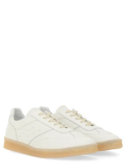 Mm6 Maison Margiela Leather Low-top Sneakers Perforated Silhouette
