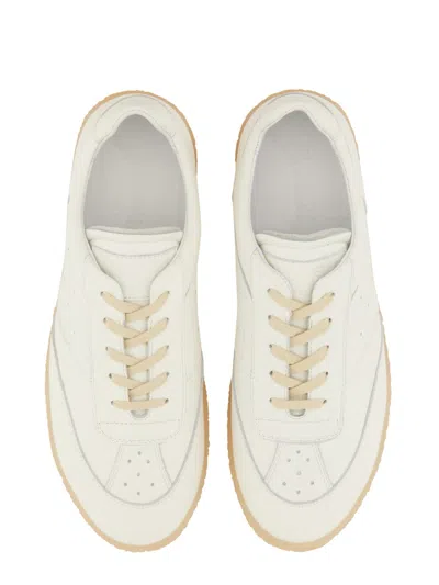 Mm6 Maison Margiela Leather Low-top Sneakers Perforated Silhouette