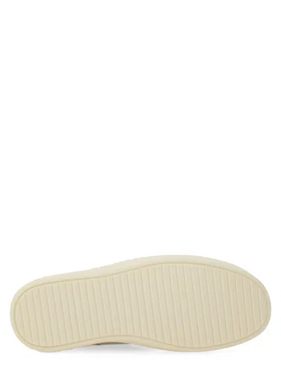 Rick Owens Lamb Leather Low-top Sneakers With Calf Leather Toe Cap