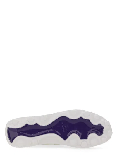 Jil Sander Orb Leather Sneakers With Chunky Sole
