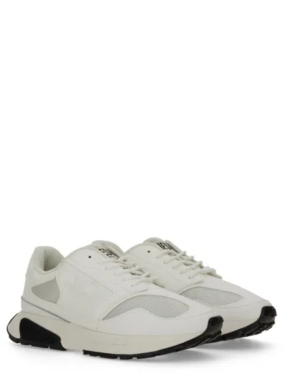 Diesel Runner S-tame-d Sneakers With Mesh Panels And Rubber Sole In Multi