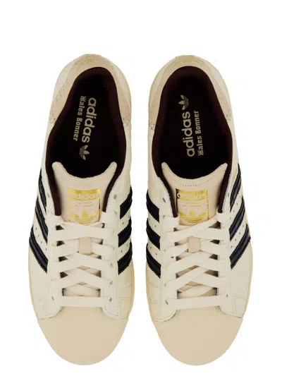 Adidas Originals Crocodile-effect Three-stripe Trainers