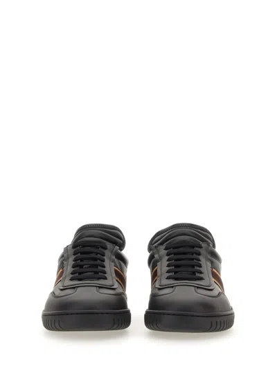 Bally Parrel Stripe-detailing Sneakers In Black