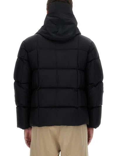 Ten C Hooded Padded Quilted Jacket Pockets