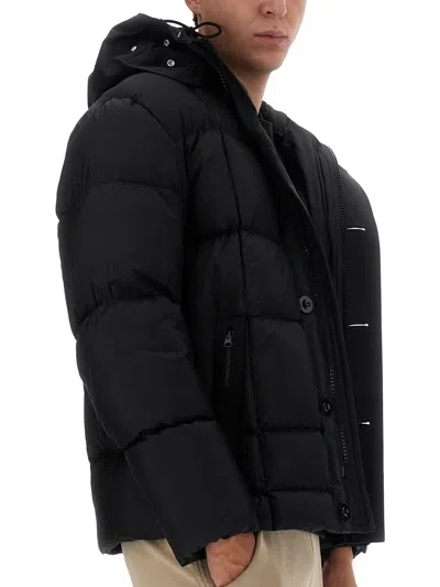 Ten C Hooded Padded Quilted Jacket Pockets