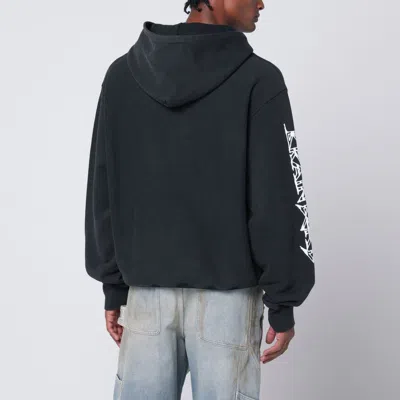 Brain Dead Faded Black Neuro Free Association Sweatshirt In Black