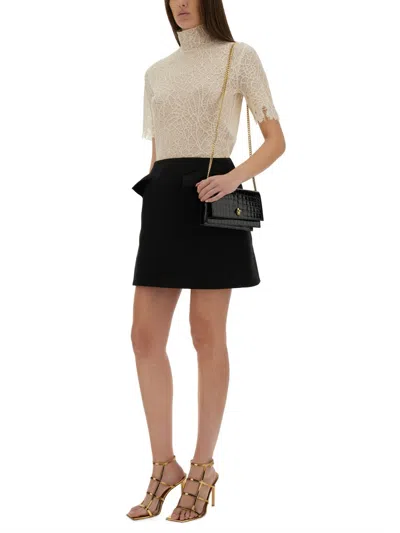 Alexander Mcqueen Women Spider Web Lace Top In White