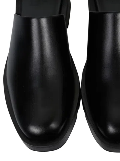 Givenchy Squared Loafers With 4 Cm Heel In Black