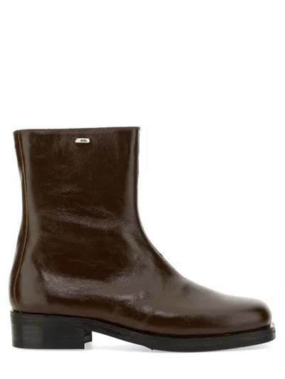 Our Legacy Dark Brown Leather Camion Boots