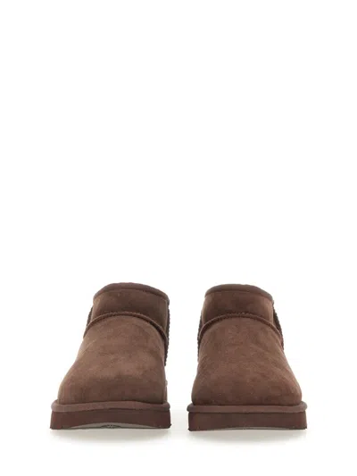 Ugg Classic Ultra Mini Suede Ankle Boot Burnt Cedar