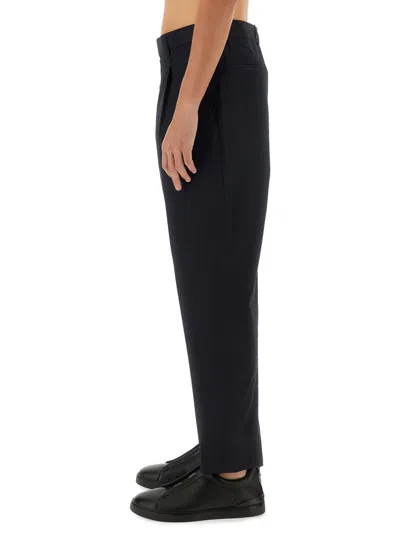 Zegna Straight Leg Pants In Black