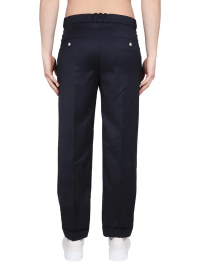 Balmain Men's Straight Leg Pants In Blue