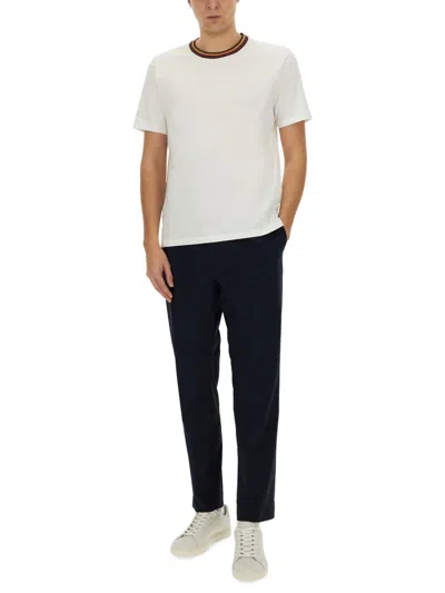 Paul Smith Straight Leg Trousers With Elastic Waistband