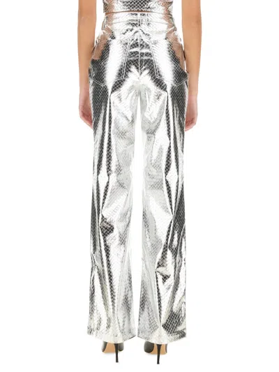 Rotate Birger Christensen Rotate Birgerchristensen Straigth Leg Pants In Silver