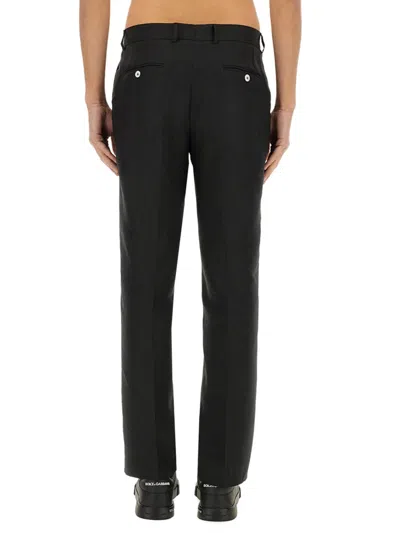 Dolce & Gabbana Men's Stretch Linen Tailored Pants