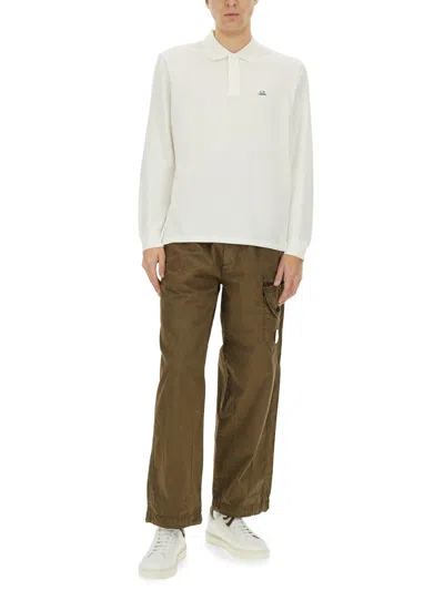 C.p. Company C. P. Company Polo With Logo In White