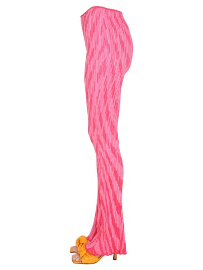 Philosophy Di Lorenzo Serafini Striped Pattern Pants In Pink