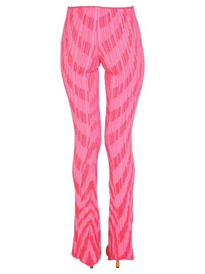 Philosophy Di Lorenzo Serafini Striped Pattern Pants In Pink