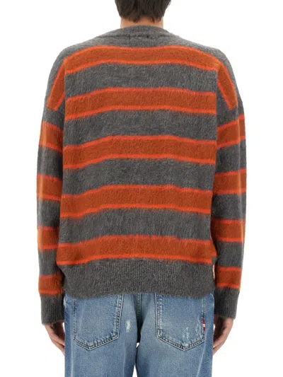 Amish Striped Crewneck Jumper In Multi