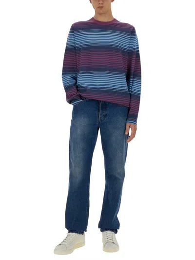 Ps By Paul Smith Ps Paul Smith Relaxed-fit Striped Merino Wool Sweater In Multi