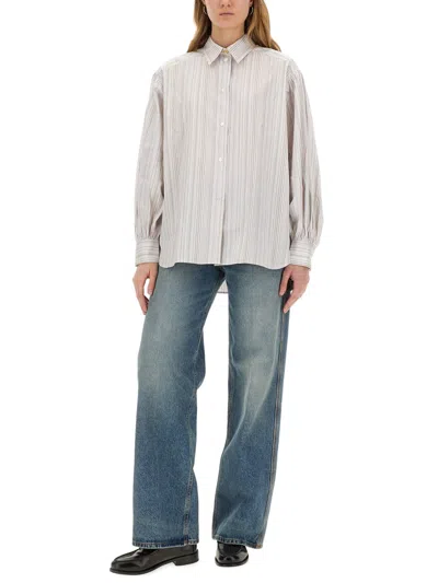 Paul Smith Striped Shirt In Neutral