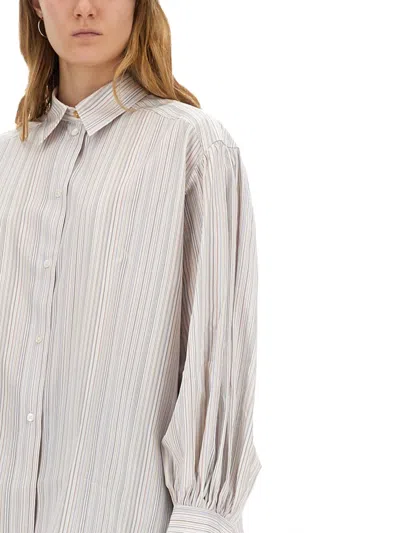 Paul Smith Striped Shirt In Neutral