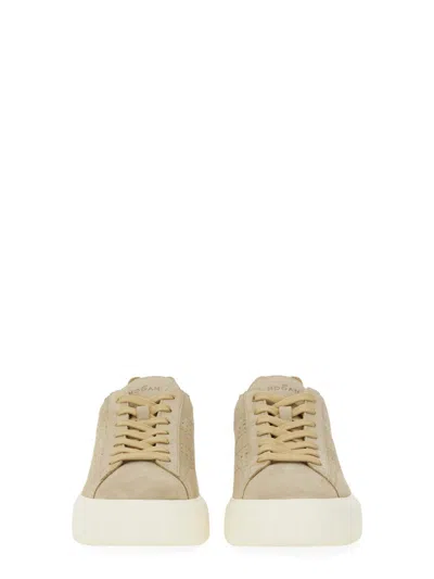 Hogan Low-top Suede Sneakers With Perforated Detailing
