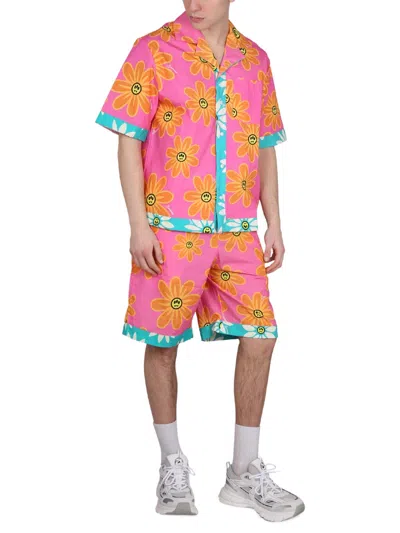 Barrow Sunflower Print Bermuda Shorts Unisex In Multi