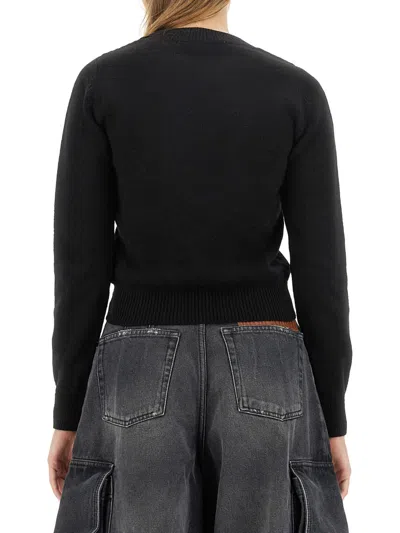 Palm Angels Sunsets Sweater Long Sleeves In Black