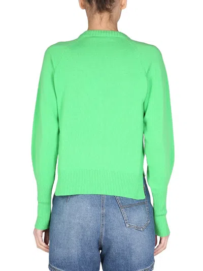 Philosophy Di Lorenzo Serafini Sweater With Logo Inlay In Green