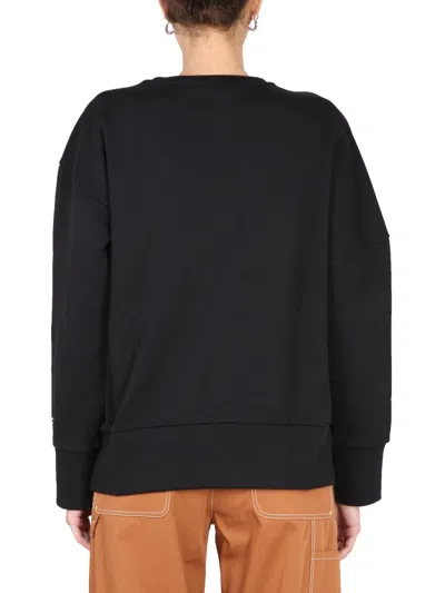 Stella Mccartney Sweatshirt With Chain Detail In Black